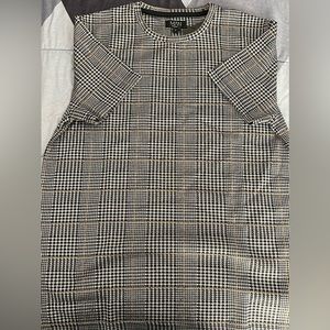 Jacquard check t shirt